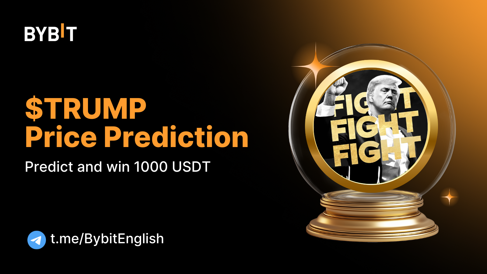Bybit Announcement | Bybit Community Prediction Draw: Predict $TRUMP Price  and Win 1000 USDT! 🔮